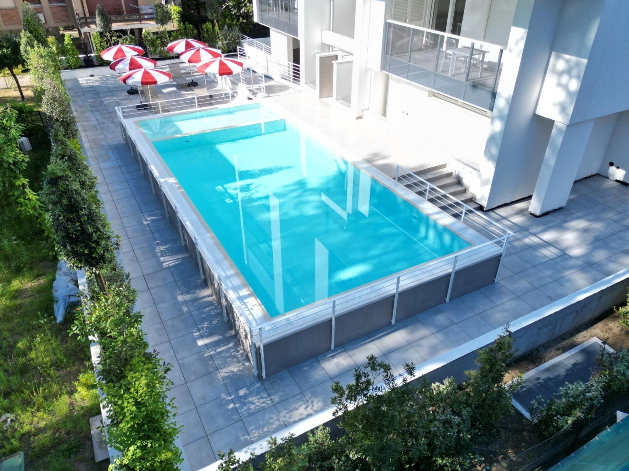 Nuovo Condominio Con Piscina E Garage Bibione Bagian luar foto